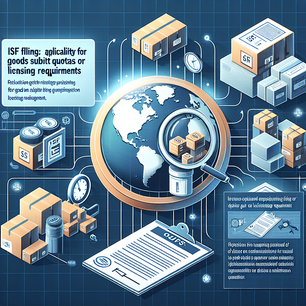 Can ISF Filings Be Submitted For Goods That Are Subject To Quotas Or Licensing Requirements?