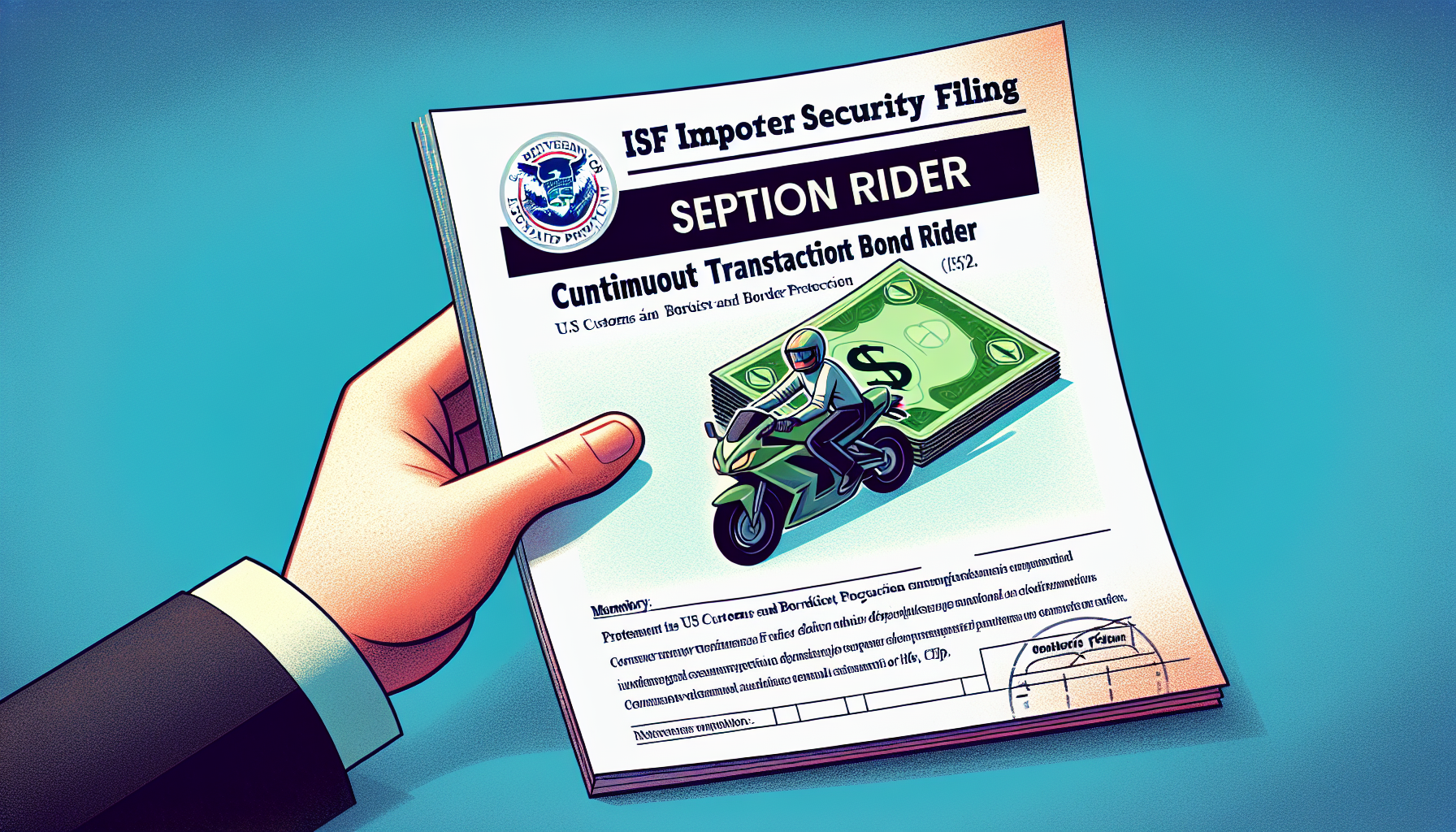 What Is The ISF Importer Security Filing Section Rider Continuous Transaction Bond Rider (ISF Section Rider-CTB Rider), And When Is It Required?