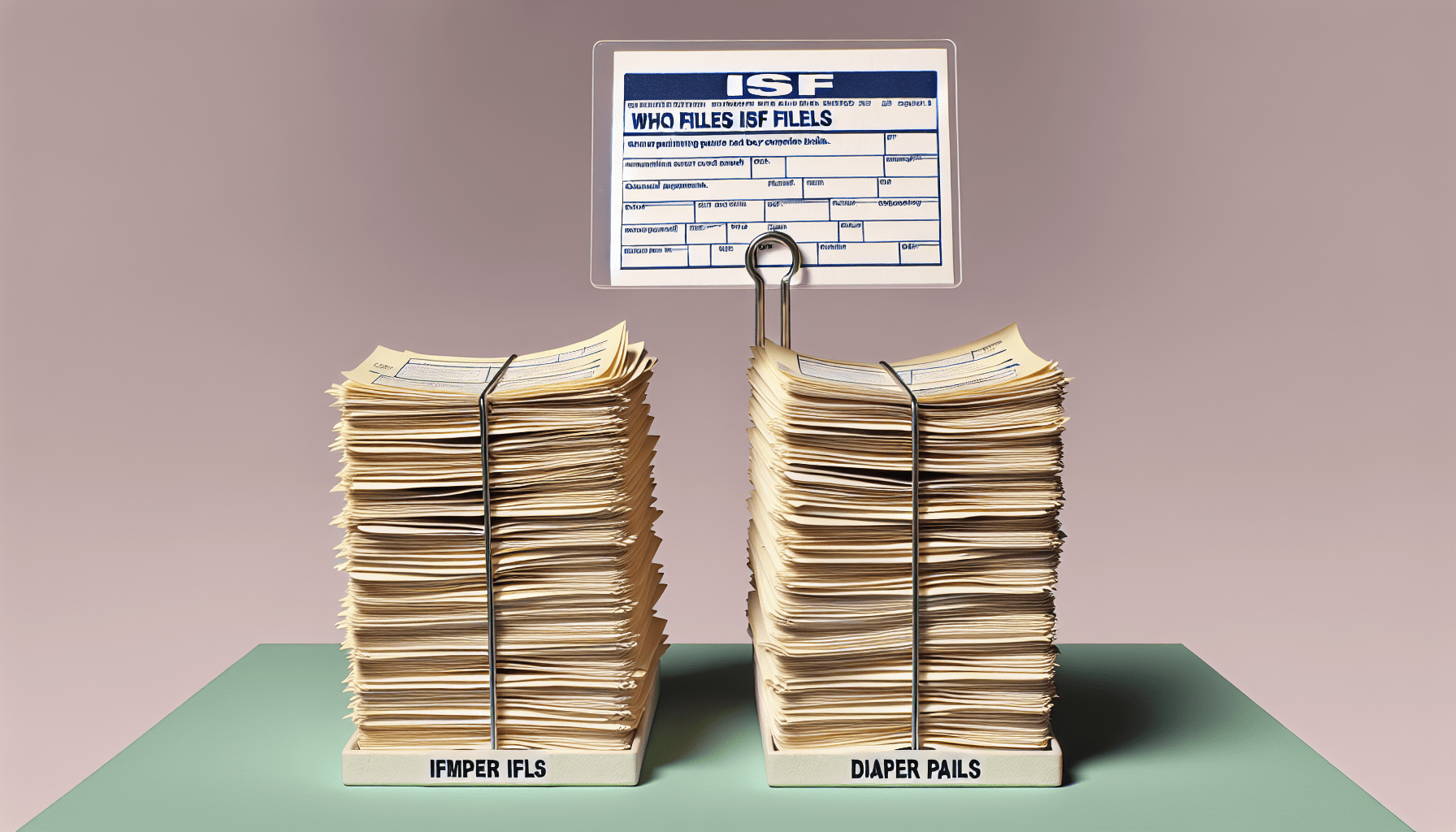 Who File ISF For Diaper Pails Refills